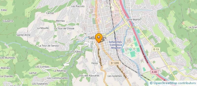 localisation de l'entreprise LE DAHU BRANCHE  SALLANCHES