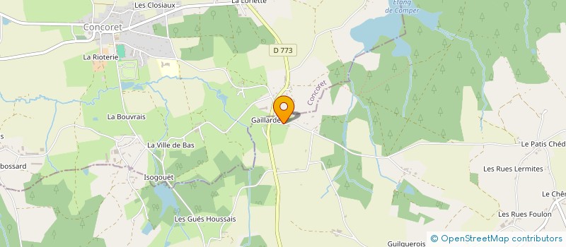 localisation de l'entreprise LE DAHUT  PAIMPONT