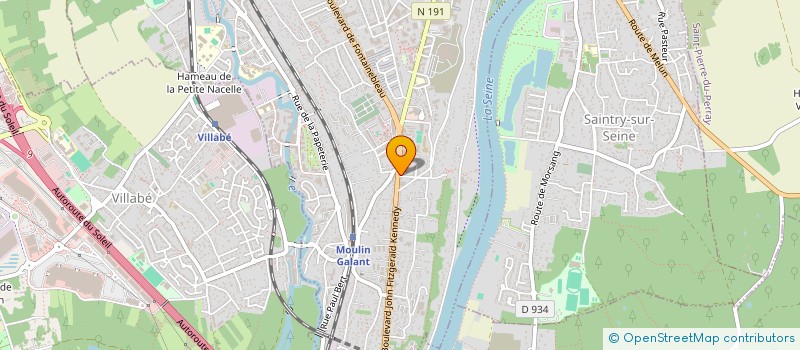 localisation de l'entreprise LE DAKOTA à CORBEIL-ESSONNES