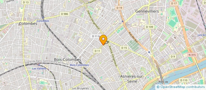 localisation de l'entreprise LE DAMIER à ASNIERES-SUR-SEINE