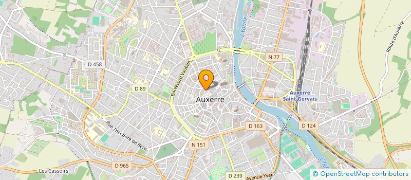 localisation de l'entreprise LE DAMIER à AUXERRE
