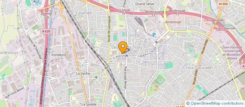 localisation de l'entreprise LE DAMIER DES TROIS COUCOUS à TOULOUSE
