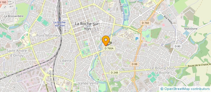 localisation de l'entreprise LE DAMIER YONNAIS à LA ROCHE-SUR-YON