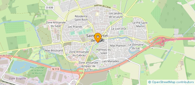 localisation de l'entreprise LE DAMOUDAOU à SAINT MARTIN DE CRAU