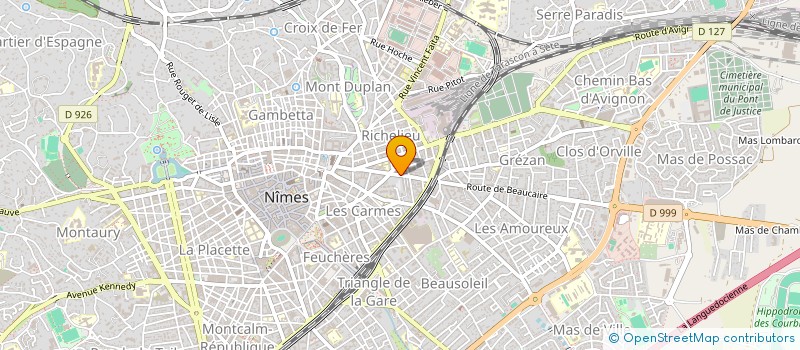 localisation de l'entreprise LE DANTON à NIMES