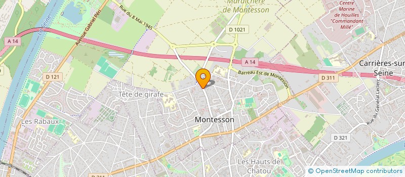 localisation de l'entreprise LE DANUBE  MONTESSON