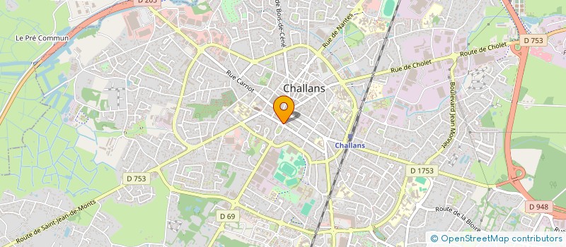 localisation de l'entreprise LE DANUBE SAS à CHALLANS