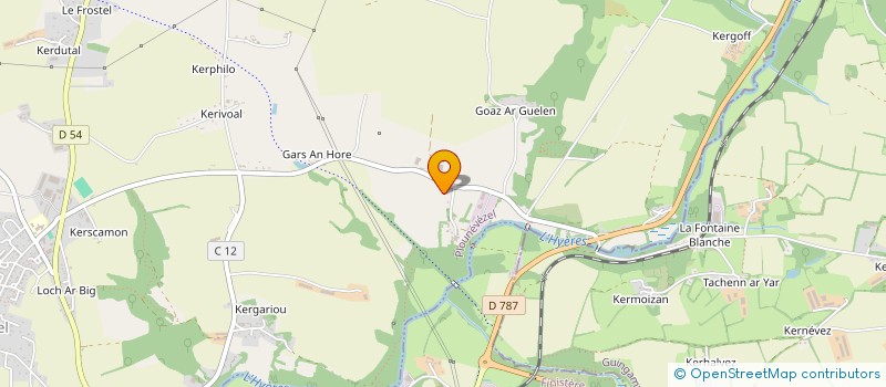 localisation de l'entreprise LE DANVIC à PLOUNEVEZEL