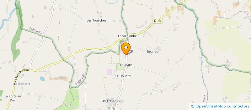 localisation de l'entreprise LE DARLEY à RUCA