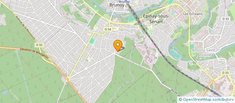 localisation de l'entreprise LE DAUPHIN à BRUNOY
