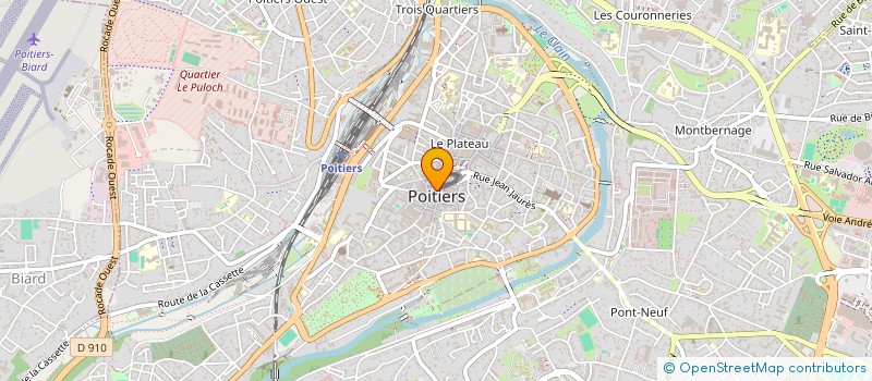 localisation de l'entreprise LE DAUPHIN à POITIERS
