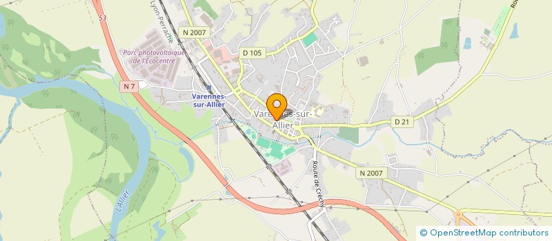 localisation de l'entreprise LE DAUPHIN à VARENNES-SUR-ALLIER