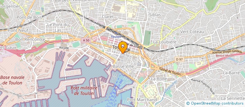 localisation de l'entreprise LE DAUPHIN  TOULON