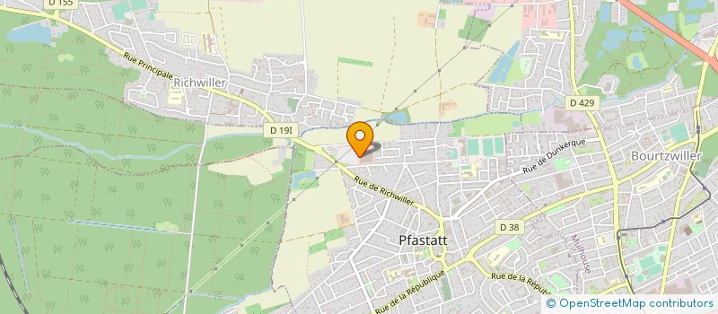 localisation de l'entreprise LE DAUPHIN à PFASTATT
