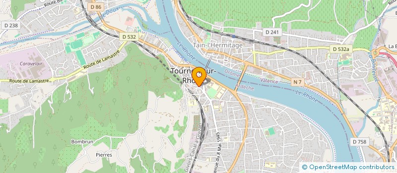 localisation de l'entreprise LE DAUPHIN à TOURNON-SUR-RHONE