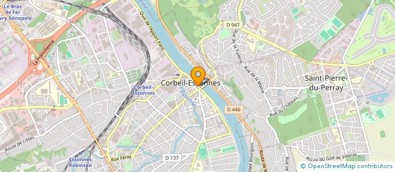 localisation de l'entreprise LE DAUPHIN à CORBEIL-ESSONNES