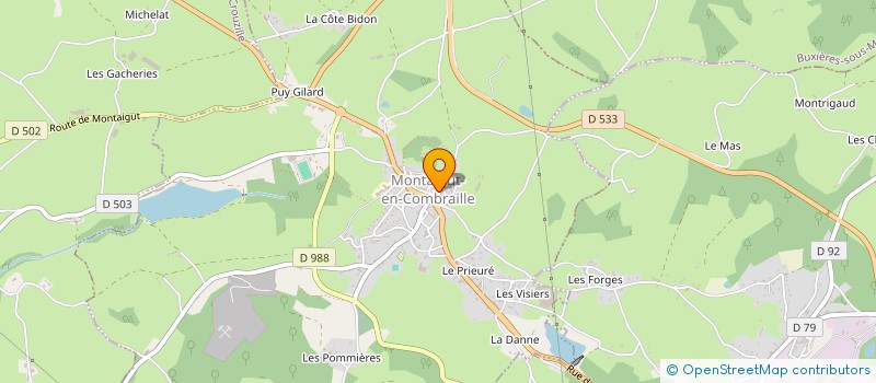 localisation de l'entreprise LE DAUPHIN  MONTAIGUT-EN-COMBRAILLE