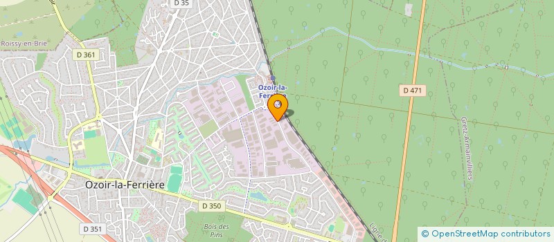 localisation de l'entreprise LE DAUPHIN BLEU  OZOIR-LA-FERRIERE