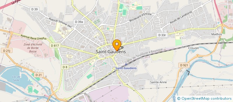 localisation de l'entreprise LE DAUPHIN BLEU à SAINT-GAUDENS