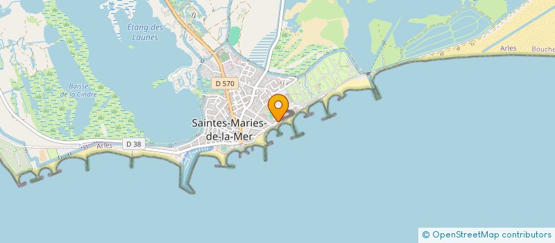 localisation de l'entreprise LE DAUPHIN BLEU à SAINTES-MARIES-DE-LA-MER
