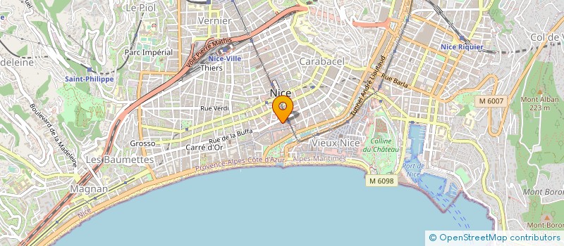 localisation de l'entreprise LE DAUPHIN D ARGENT à NICE