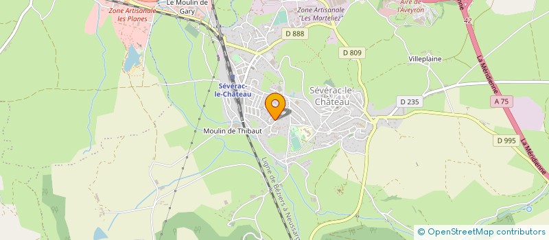 localisation de l'entreprise LE DAUPHIN SEVERAGAIS  SEVERAC D'AVEYRON