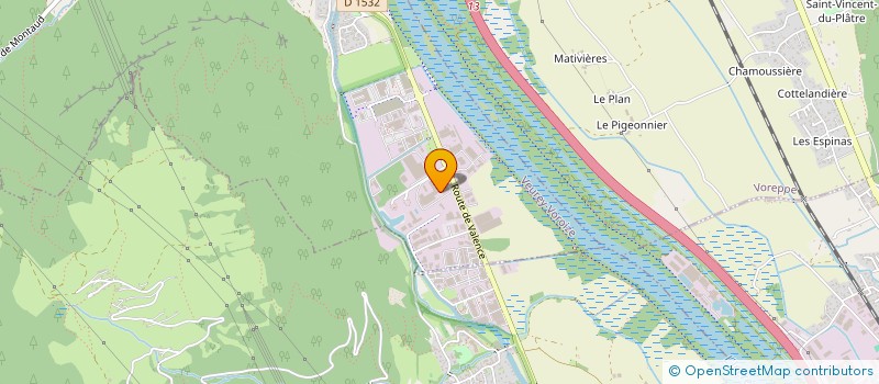 localisation de l'entreprise LE DAUPHINE LIBERE à VEUREY-VOROIZE