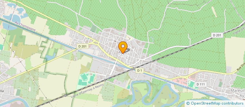 localisation de l'entreprise LE DAYTONA  AY-CHAMPAGNE