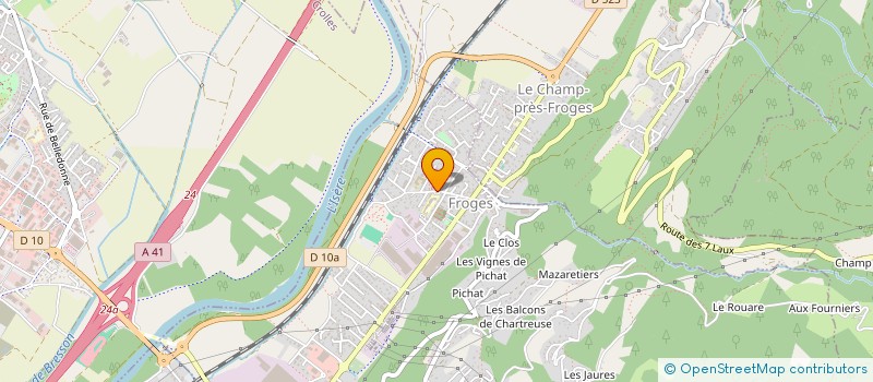 localisation de l'entreprise LE DE A COUDRE  FROGES