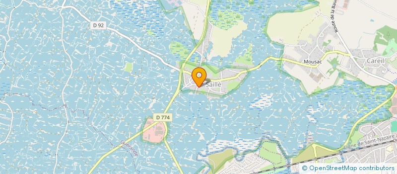 localisation de l'entreprise LE DE A COUDRE DU SAILLE  GUERANDE