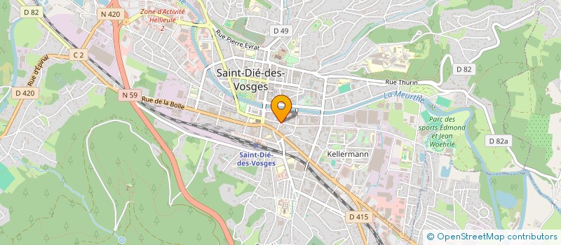 localisation de l'entreprise LE DE AUDACIEUX  SAINT-DIE-DES-VOSGES