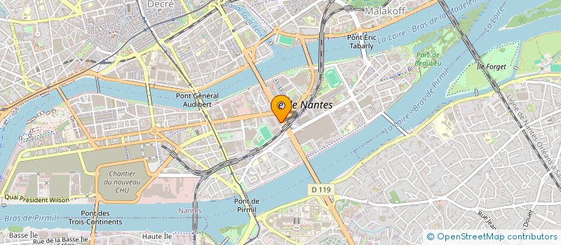 localisation de l'entreprise LE DEBOTTE à NANTES