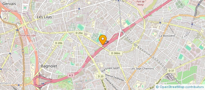 localisation de l'entreprise LE DECLIC à MONTREUIL