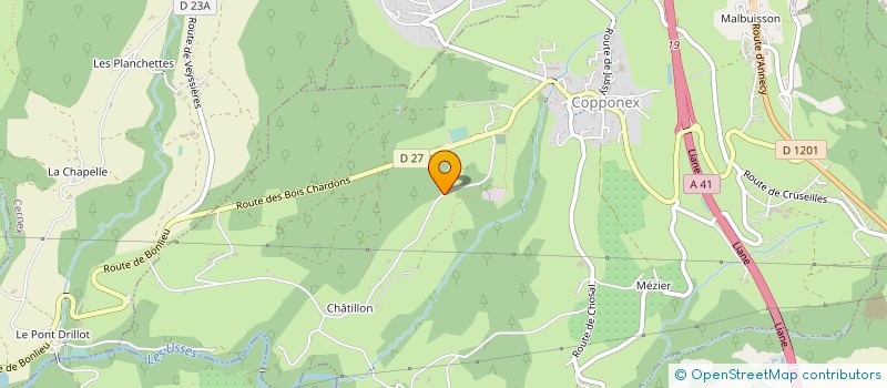 localisation de l'entreprise LE DECLIC  COPPONEX