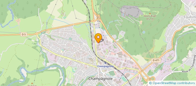 localisation de l'entreprise LE DECOLLETAGE JURASSIEN à CHAMPAGNOLE