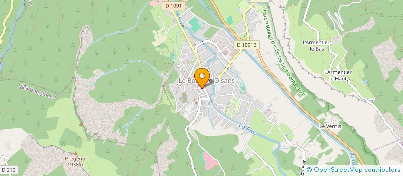 localisation de l'entreprise LE DEFI DES 3 VILLARDS EN OISANS  VILLARD-REYMOND