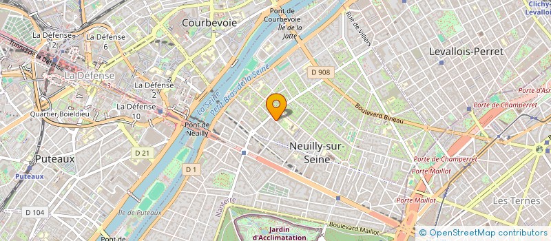 localisation de l'entreprise LE DEFI FRANC COUPE AMERICA à NEUILLY-SUR-SEINE