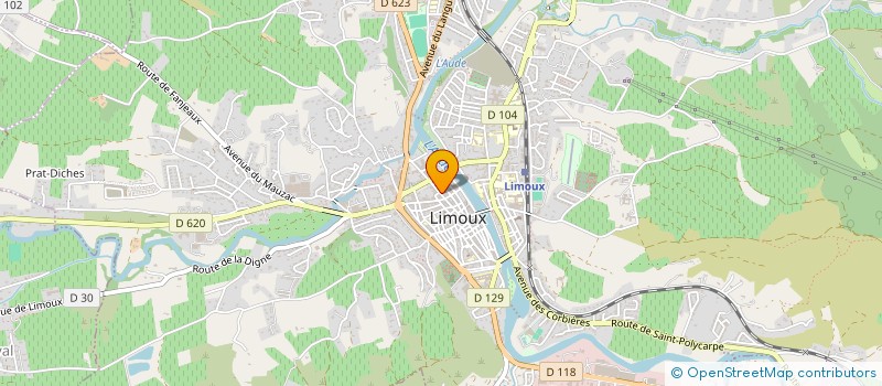 localisation de l'entreprise LE DEGRADE à LIMOUX