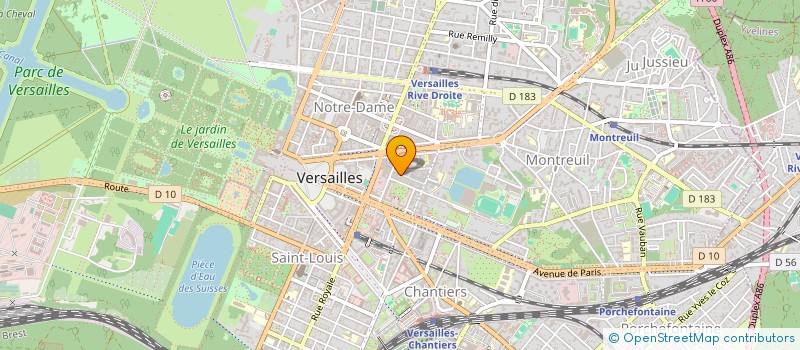 localisation de l'entreprise LE DELICE à VERSAILLES