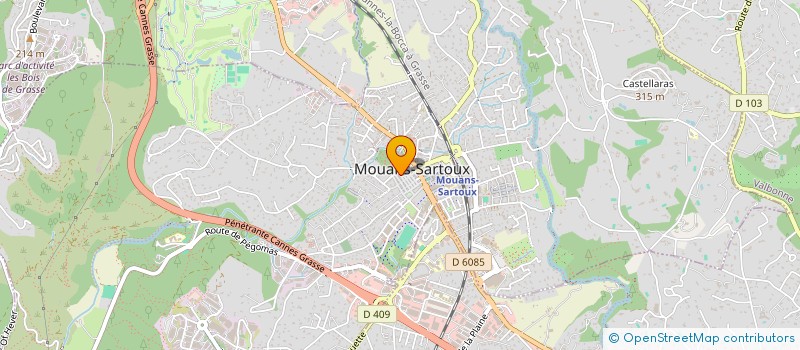 localisation de l'entreprise LE DELICE DES FILLES  MOUANS-SARTOUX