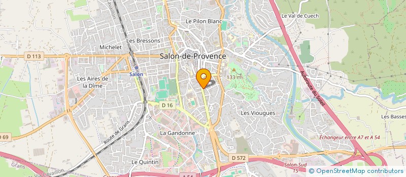 localisation de l'entreprise LE DELICE DES PAINS à SALON-DE-PROVENCE