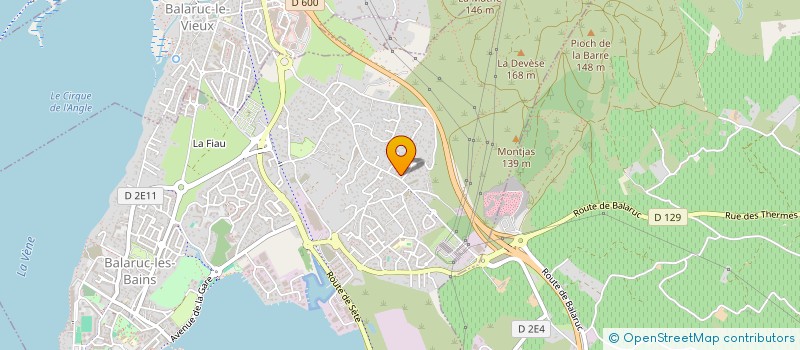 localisation de l'entreprise LE DELICE MONTBAZINOIS  BALARUC-LES-BAINS