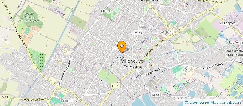 localisation de l'entreprise LE DELICE TOULOUSAIN à VILLENEUVE-TOLOSANE
