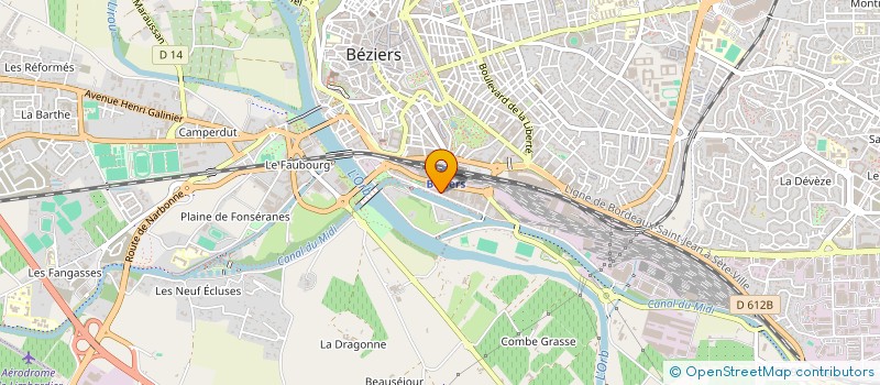 localisation de l'entreprise LE DELICES DE GWEN à BEZIERS