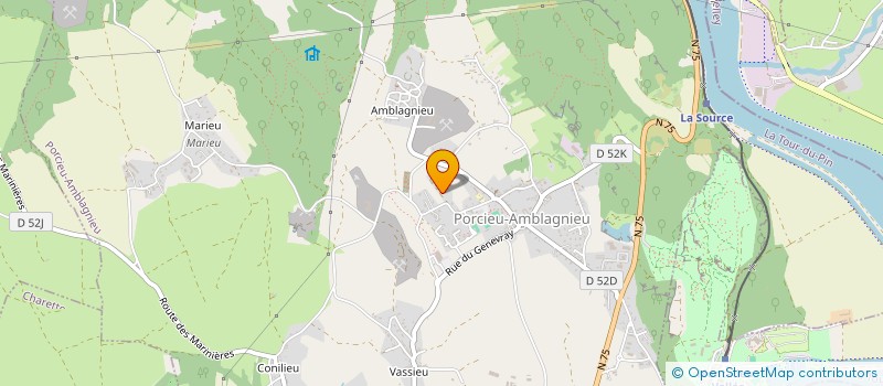 localisation de l'entreprise LE DELPHILION  VERTRIEU