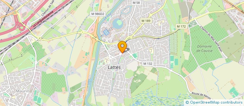 localisation de l'entreprise LE DELPHIS  LATTES