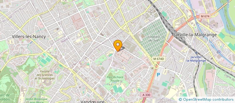 localisation de l'entreprise LE DELTA  VANDUVRE-LES-NANCY