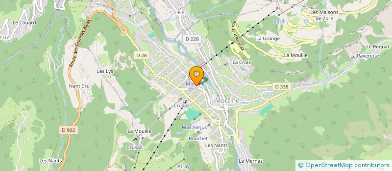 localisation de l'entreprise LE DELUGE à MORZINE