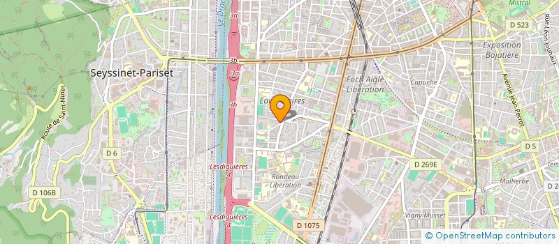 localisation de l'entreprise LE DELY FOOD  GRENOBLE