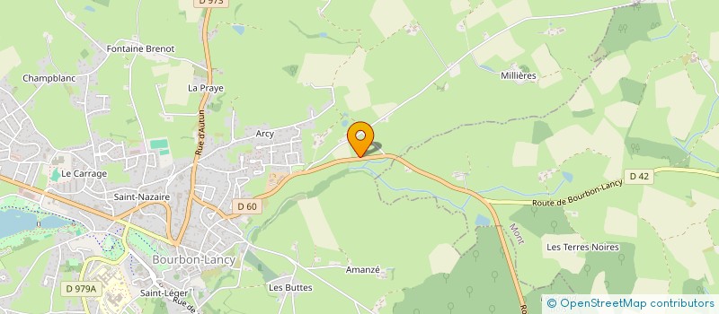 localisation de l'entreprise LE DEMONTE PNEUS à BOURBON-LANCY